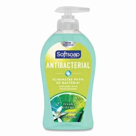 COLGATE-PALMOLIVE Softsoap, Antibacterial Hand Soap, Fresh Citrus, 11 1/4 Oz Pump Bottle, 6PK 44572